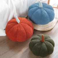 3D Simulated Pumpkin Pillow Plush Pillow Sofa Cushion (11inch, Olive), 1 Count (Pack of 1) - Image 4