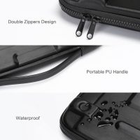 MOSISO Hard Shell Laptop Case Sleeve, 15.6 inch Computer Bag Compatible with MacBook, HP, Dell, Lenovo, Asus, Notebook, 16 inch Abstract Geometric Waterproof Carrying Case Bag with Strap, Black - Image 4