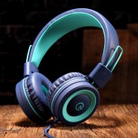Kids Headphones - noot products K11 Foldable Stereo Tangle-Free 3.5mm Jack Wired Cord On-Ear Headset for Children/Teens/Boys/Girls/Smartphones/School/Kindle/Airplane Travel/Plane/Tablet (Navy/Teal) - Image 5