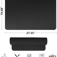 Stove Top Cover for Electric Stove - Silicone Stove Mat for Glass Top, Glass Cooktop Protector, XL Dish Drying Mats For Kitchen,Oven Covers for Electric Stove (Black,28 x 20) - Image 2