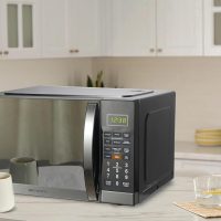 Emerson MWG1191SB Microwave with Built-in Grill Function, 1100W, LED Timer Display 11 Power Levels, 9 Preset Cooking Options, Removable Glass Turntable, Child Lock, 1.1 Cu. Ft, Stainless Steel - Image 7