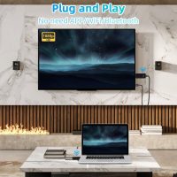Wireless HDMI Transmitter and Receiver 100ft/30m, 4K Decode 1080P Output Mini Wireless HDMI 2.4G/5G Plug&Play Portable for Streaming Video and Audio to Monitor from Laptop/TV Box - Image 2