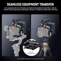 NEEWER V Mount Battery Plate with Arca Type Quick Release Plate, Foldable V Lock Mounting Adapter for NEEWER PS099E, Compatible with Camera Cage Video Rig Accessories DJI RS4 RS3 Gimbal, PS015 PRO - Image 5
