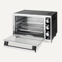 Amazon Basics 6-Slice 23-QT Toaster Oven with Built-In Air Fryer, 7-In-1 Cooking Options, 60-Min Timer & Adjustable Temperature (200℉ - 450℉), With Accessories, 1500W, Stainless Steel, Silver/Gray - Image 3