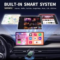 4-in-1 Wireless CarPlay & Android Auto Adapter,Magic Vedio Box Stream Netflix, YouTube, Disney+，HDMI Output, USB Drive & TF Card Support Upgrade OEM Wired CarPlay (4+32GB) - Image 2