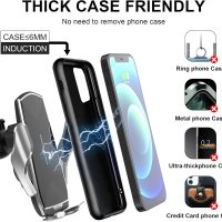 Car Phone Mount,Auto-Clamping Smart Sensor 10W Qi Fast Charging Car Front Windshield Dashboard Air Vent Phone Holder Compatible with iPhone12/12 pro max/Samsung S20/note 20 All 4.7-6.7 Inch Smartphone - Image 4
