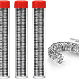Solder Wire 63/37,High Purity Tin Rosin Core Solder for Electronic Electrical Soldering Components Repair,Low Residue,3Pcs (0.6mm)