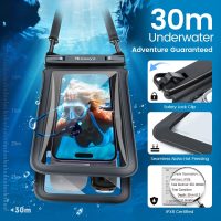 Niveaya Double Space Waterproof Phone Pouch (2-Pack) - IPX8 Cell Phone Dry Bag for Beach, Kayak, Cruise Travel Essentials - Compatible with iPhone 16/15/14 Pro Max & Galaxy S25/S24 Ultra (up to 8.3") - Image 2