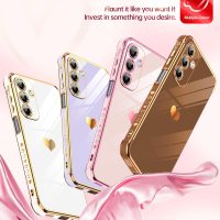 LeYi for Galaxy A16-5G Phone Case: Tempered Glass Screen Protector [2 Pcs]+ Full Camera Lens Protection,Love Heart Plating Luxury Shockproof Phone Case para Samsung A 16 5G Cute,Pink - Image 7