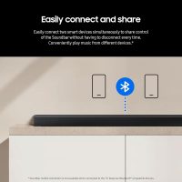 Samsung HW-B750D/ZA 5.1 ch Soundbar w/ Dolby Audio, Surround Sound expansion, Bass Boost, Adaptive Sound, DTS Virtual:X, Wireless Subwoofer, 2024 - Image 7