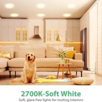 12 Pack BR30 LED Recessed Light Bulb, Dimmable Indoor Flood Light Bulbs CRI80 7W Equivalent 65W 2700K Soft White 650 Lumens, 15000 Lifetime Hours E26 Base LED Can Light Bulb, Flicker-Free - Image 3