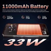 OUKITEL WP55 Pro 5G Rugged Smartphone Unlocked Android 15, 48GB+512GB/TF 2TB CellPhones, 11000mAh(33W) Battery, 6.6" FHD+120HZ Display, 108MP Camera, 5G Dual SIM Phone, NFC/GPS/OTG/IP68/IP69K - Image 4
