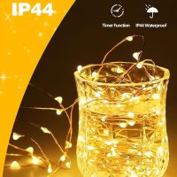 4 Pack 60 LED Fairy Lights Battery Operated with Timer, 20FT Waterproof Twinkle Lights Indoor Outdoor, Cuttable String Lights for Bedroom, Wedding, DIY, Centerpiece, Christmas Decorations (Warm White) - Image 2