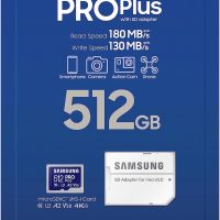 Samsung PRO Plus microSD Memory Card + Adapter, 512GB microSDXC, Up to 180 MB/s, Full HD & 4K UHD, UHS I, C10, U3, V30, A2, for Android Smartphones, Tablets, GoPRO, and DJI Drone (MB MD512SA/AM) - Image 8