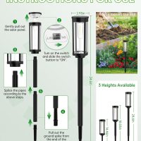 Bright Solar Pathway Lights Outdoor, 8 Pack Solar Powered Garden Lights Waterproof IP65, Auto On/Off Outdoor Light for Lawn Patio Walkway Driveway Decor Landscape Lighting - Image 8
