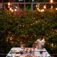 Svater Outdoor String Lights Led 105FT, Commercial Grade Patio Lights with 1W Dimmable S14 Shatterproof Bulbs, ETL Listed Heavy-Duty Outside Waterproof Cafe Bistro Market Lighting Warm White - Image 7