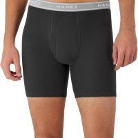 Hanes Men's Boxer Briefs, Cool Dri Moisture-Wicking Underwear, Cotton No-Ride-up for Men, Multi-Packs - Image 3