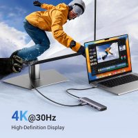 UGREEN Revodok 1071 USB C Hub for Laptop 7 in 1 Dock 4K HDMI, 100W PD Charging, USB-C & 2 USB-A 5Gbps Data Ports, SD/TF Card Reader for MacBook Pro/Air, iPad Pro, XPS, Thinkpad - Image 4