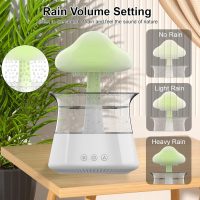 Cloud Rain Humidifier for bedroom with Soothing Rain Sounds - Bedroom Sleep Aid, Waterfall Night Light, Mushroom Design Air Moisturizer for bedroom and living room (White) - Image 6