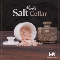 Marble Salt Cellar with Lid 3" White and Oceanic Celtic Salt & Pepper Containers Home & Kitchen, Salt & Sugar Salt Bowls, Kitchen Table Decor - Image 5