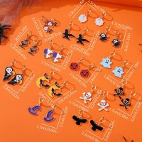 Halloween Earrings for Women Spider Web Pumpkin Ghost Bat Drop Dangle Earrings Halloween Outfits Costume Jewelry Accessories - Image 2