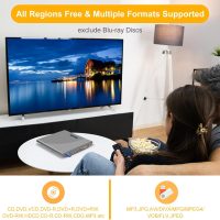 Slot-in All Region Free DVD Player - 1080P HD with HDMI & AV Output, USB Input, Remote & AV Cable, Wall Mountable (Grey) - Image 4