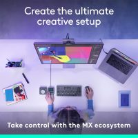 Logitech MX Creative Console, 9 Customizable LCD Keys, Stream Deck Accessories, Control Dial for Graphic Design, Adobe, Zoom, Spotify - Graphite, 3-Month Adobe Creative Cloud Membership - Image 9