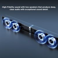 MZEIBO Sound bar with Subwoofer, 120W Bluetooth 5.0 TV Soundbar Home Theater System with Wired Subwoofer, Deep Bass Audio System with BT/ARC/Optical/AUX Connection for TV PC - Image 3