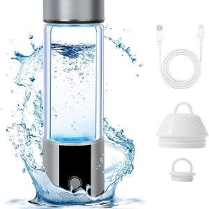 2024 Best Healthy Hydrogen Water Bottle Portable Hydrogen Water Generator Upgrade with Dust Covers Adopting SPE and PEM Technology for Travel Yoga Office Family Presents