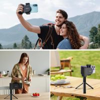 Phone Camera Grip Snap Grip for iPhone 16/15/14/13/12/11 Plus Pro Max with Tripod & Detachable Shutter Remote,Smartphone Selfie Handle for Android Phone Vlog Video Shoot - Image 4