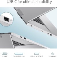 ASUS Chromebook CX1, 15.6" FHD NanoEdge Display, Intel Celeron N4500 Processor, 64GB eMMC Storage, 8GB RAM, ChromeOS, Transparent Silver, CX1500CKA-AS84F - Image 3