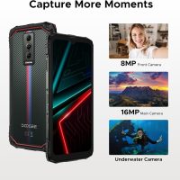 DOOGEE Blade10 Energy Android 15 Rugged Phone 4.5G,10.7mm Ultra-Thin,24GB+128GB/TF 2TB Octa Core Rugged Smartphone,6.56"HD+ 90Hz,16MP Camera,IP68/IP69K Waterproof Phone,6150mAh/Widevine L1/NFC/Face ID - Image 7