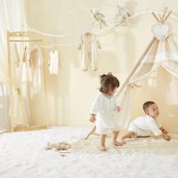 BENRON White Fluffy Rugs for Living Room 4x6, Soft Cream Area Rug for Kids Children Girls Bedroom Nursery, Washable Indoor Floor Carpets - Image 3