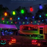Govee Smart Outdoor String Lights H7015, 48ft RGBIC Outdoor Lights with 15 Dimmable LED Bulbs, IP65 Waterproof, Color Changing Warm White Lights with 47 Scene Modes for Patio, Backyard, App Control - Image 2