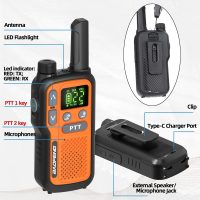 Walkie Talkies Long Range For Adults,Rechargeable 22 FRS NOAA Family Walky Talky 2 Way Radio Walkie Talkies With Earpiece 1500mAh Battery VOX Flashlight Type-C Charging For Camping Hiking Cruise,4Pack - Image 7