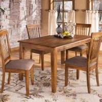 Signature Design by Ashley D199-01 Berringer 18" Rustic Dining Chair with Cushions, 2 Count, Light Brown - Image 9