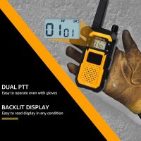 Retevis RB48 Waterproof Walkie Talkies with Earpiece, 2 Meters Fallproof, VOX, 2000 mAh, Dual PTT, Vibration Call, Portable FRS Two-Way Radios Long Range, for Jobsite(4 Pack) - Image 6