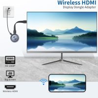 Wireless HDMI Display Dongle Adapter, Wireless Transmitter, Streaming Media Video/Audio/File HDMI Wireless Extender from Laptop, PC, Smartphone to HDTV Projector Monitor - Image 2
