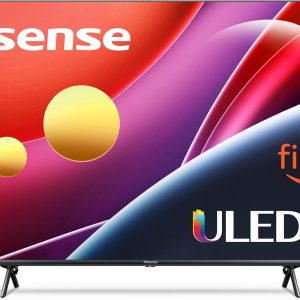 Hisense 75” Class U6 Series ULED 4K UHD Smart Fire TV (75U6HF, 2024) - QLED, Full Array Local Dimming, 600-Nit, Dolby Vision HDR 10+, HDMI 2.1, MEMC, 240 Motion Rate with VRR, Alexa Compatibility