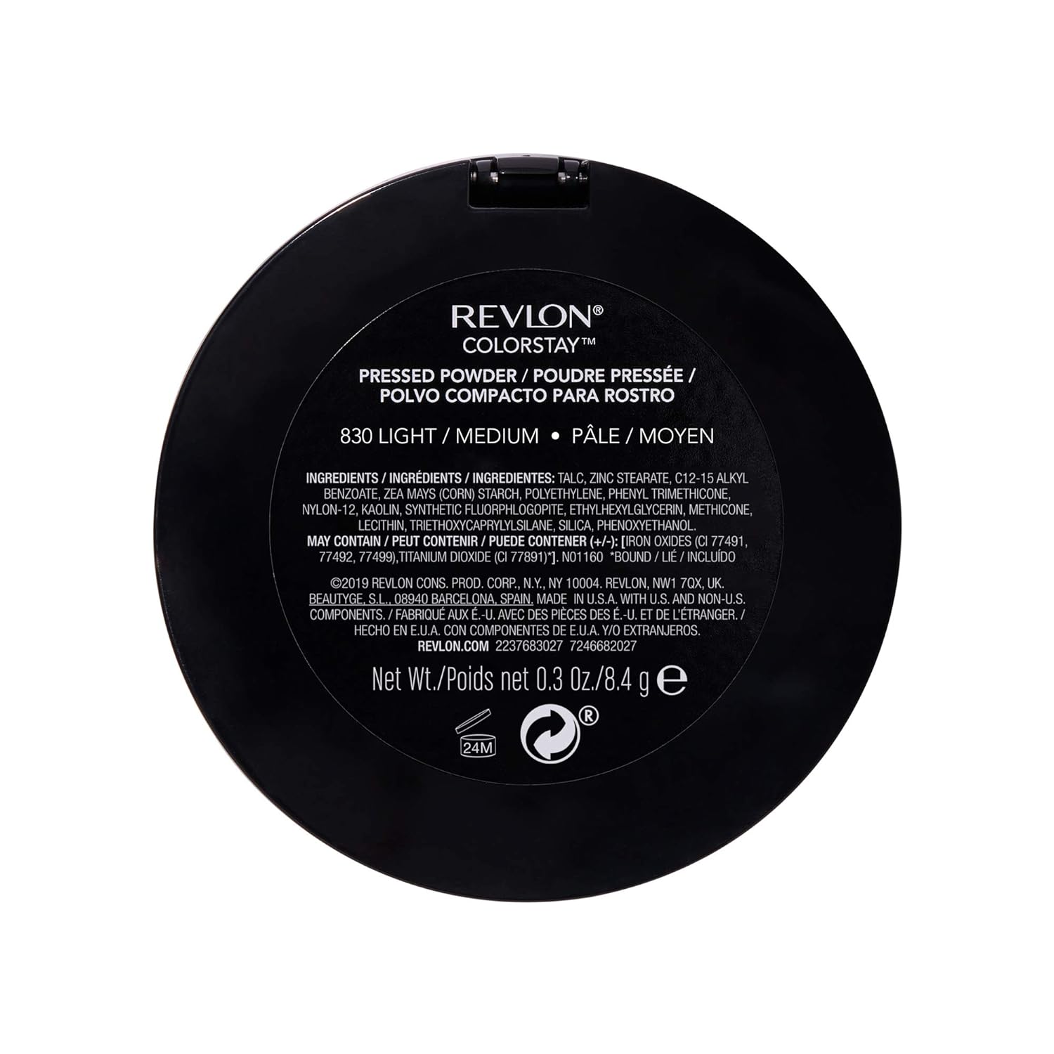 Revlon ColorStay Pressed Powder Face Makeup, Longwearing, Fragrance-Free, Noncomedogenic, 830 Light Medium, 0.3 oz - Image 8