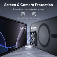 Magnetic for iPhone 16 Pro Case Fits MagSafe 16FT Drop Resistant Matte Skin Feeling Back Cover Shockproof Slim Fit for iPhone 16 Pro Phone Case 6.3 inch，Black Titanium - Image 5