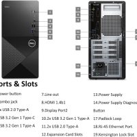 Dell Tower PC Desktop Computer for Home Business Student, 14th Gen Intel Core i3-14100 (Beat i5-12400), 32GB DDR5 RAM, 1TB PCIe SSD, WiFi 6, Bluetooth, DisplayPort, HDMI, KB & Mouse, Windows 11 Pro - Image 6