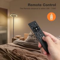 LED Floor Lamp - Rotatable Standing Lamp with Touch & Remote Control, 3000-6000K, 22W Modern Floor Reading Light, Dimmable Corner Uplighter for Living Room Bedroom Office, Black - Image 9