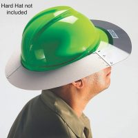 MSA 697410 V-Gard Sun Shield - Standard V-Gard Hat/Full Brim Attachment, Polyurethane Brim Extender, Smoke-Tinted Lexan, Added Sun & Heat Protection, Reusable & Replaceable Hard Hat Accessory - Image 4