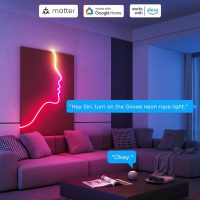 Govee RGBIC Neon Lights, LED Smart Neon Rope Light 2 Works with Matter, Alexa, Google Assistant, Custom DIY Neon Strip Lights for Bedroom and Holiday Decor, Softer Material, 32.8ft, White - Image 6