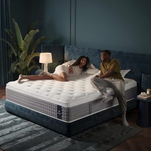 King Size Mattress 14 Inch, Medium Firm Hybrid with Memory Foam& Individually Wrapped Pocket Coils for Support,CertiPUR-US Certified,Fiberglass-Free
