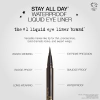 stila Waterproof Liquid Eye Liner, Stay All Day Makeup with Fine Brush Tip Lasting Satin Finish, Smudge-Proof & Transfer-Resistant - Image 3