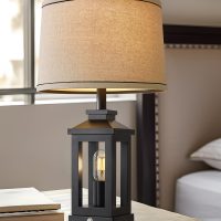 23.75" Retro Farmhouse Black Table Lamp for Living Room Bedroom Nightstand Single Pack Touch Control Bedside Nightlight Vintage Modern Lamp with USB C+A Ports and 2 Light Sources - Image 4