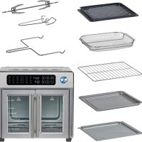 Emeril Lagasse Extra Large French Door Air Fryer Toaster Oven Combo, 24 Cooking Functions and Digital Controls, 7 Accessories Included, Stainless Steel Finish, 26QT Capacity - Image 5
