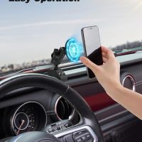 Dash Magnetic Phone Holder for Jeep Gladiator 2020-2023 & Wrangler JL/JLU 2018-2023 - Super Strong Magnet Mount, Universal Fit for All Smartphones, One-Handed Pick & Place, 360° Adjustable - Image 5
